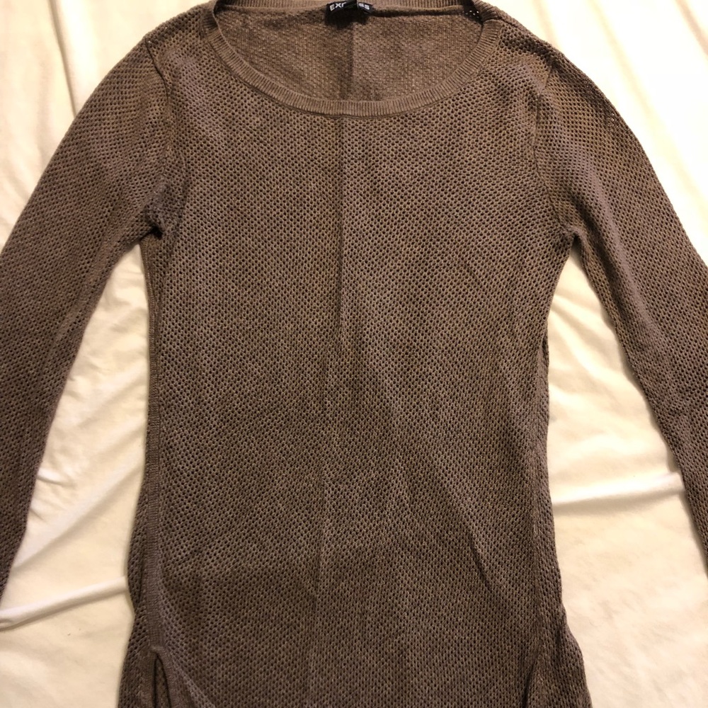 Express S waffle knit sweater